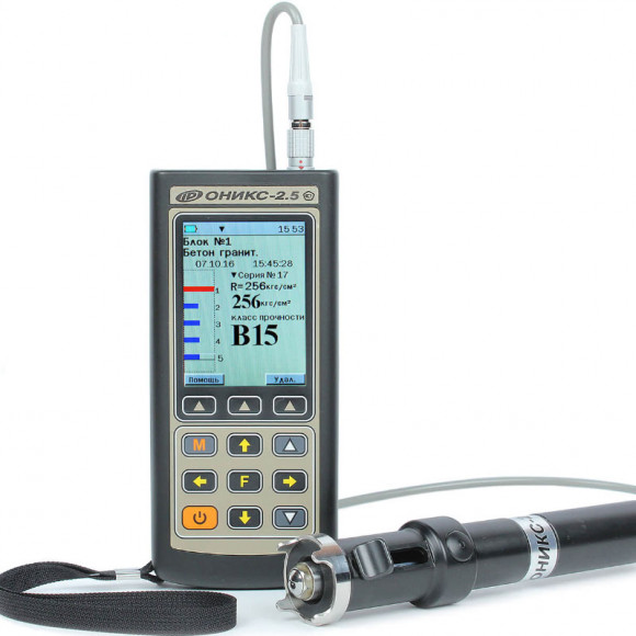 Электронный склерометр (измеритель прочности бетона) ОНИКС-2.5 Электронный склерометр (измеритель прочности бетона) ОНИКС-2.5