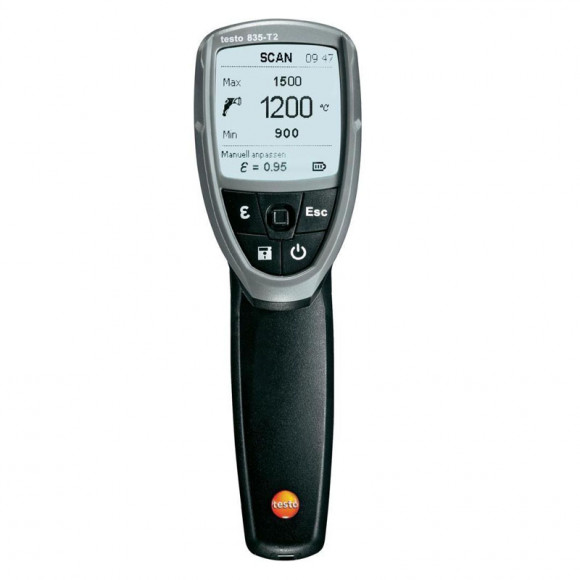 Высокотемпературный ИК-термометр с 4-х точечным лазерным целеуказателем testo 835-T2 Высокотемпературный ИК-термометр с 4-х точечным лазерным целеуказателем testo 835-T2