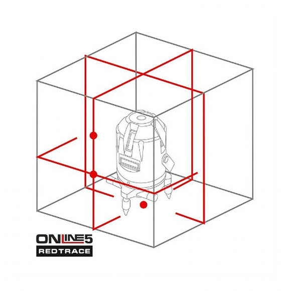 Лазерный нивелир REDTRACE ONLINE5 Plus Лазерный нивелир REDTRACE ONLINE5 Plus