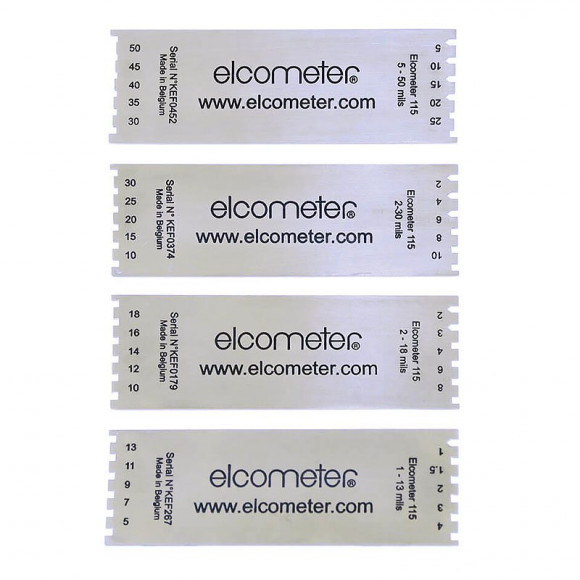 Прямоугольная гребенка для измерения толщины мокрого слоя Elcometer 115 Прямоугольная гребенка для измерения толщины мокрого слоя Elcometer 115