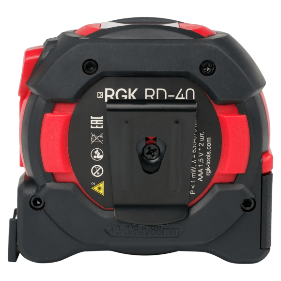 Лазерный дальномер с рулеткой RGK RD-40 Лазерный дальномер с рулеткой RGK RD-40