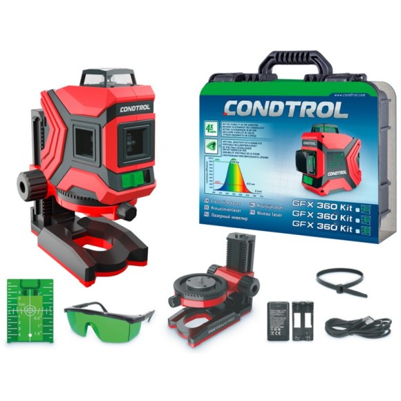 Лазерный нивелир CONDTROL GFX 360 KIT Лазерный нивелир CONDTROL GFX 360 KIT