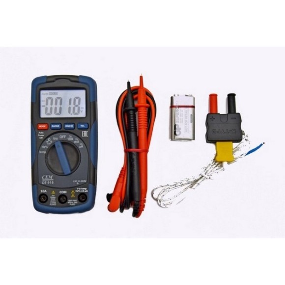DT-916 Мультиметр цифровой DT-916 Мультиметр цифровой