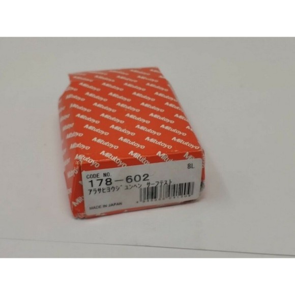 Mitutoyo 178-602 мера шероховатости, параметры Ra 2,94 мкм; R max (Ry) 9,3 мкм Mitutoyo 178-602 мера шероховатости, параметры Ra 2,94 мкм; R max (Ry) 9,3 мкм