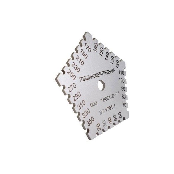 Толщиномер мокрого слоя: гребёнка Толщиномер мокрого слоя: гребёнка