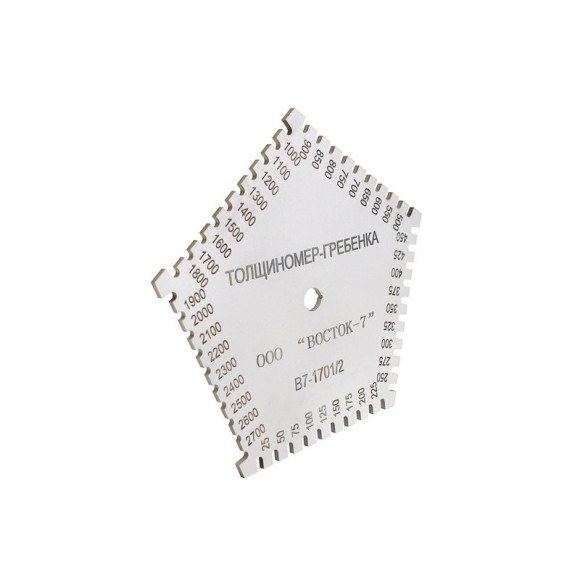 Толщиномер мокрого слоя: гребёнка Толщиномер мокрого слоя: гребёнка