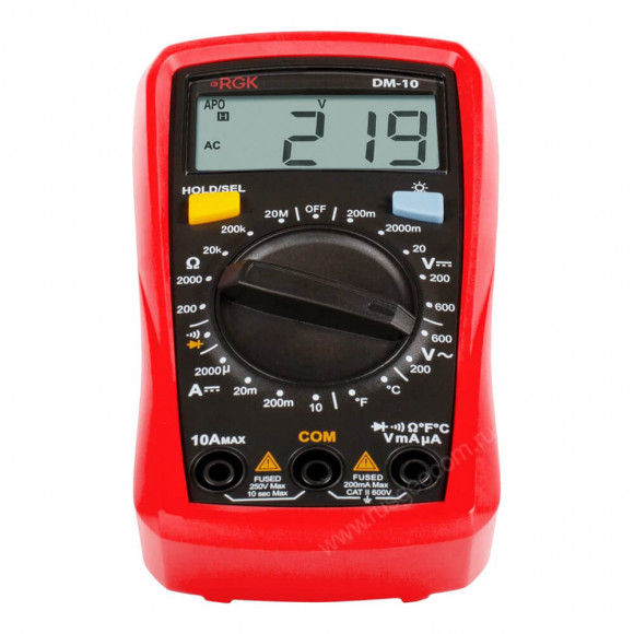 Цифровой мультиметр RGK DM-10 с поверкой Цифровой мультиметр RGK DM-10 с поверкой