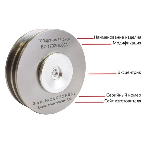 Толщиномер мокрого слоя: диск-колесо Толщиномер мокрого слоя: диск-колесо