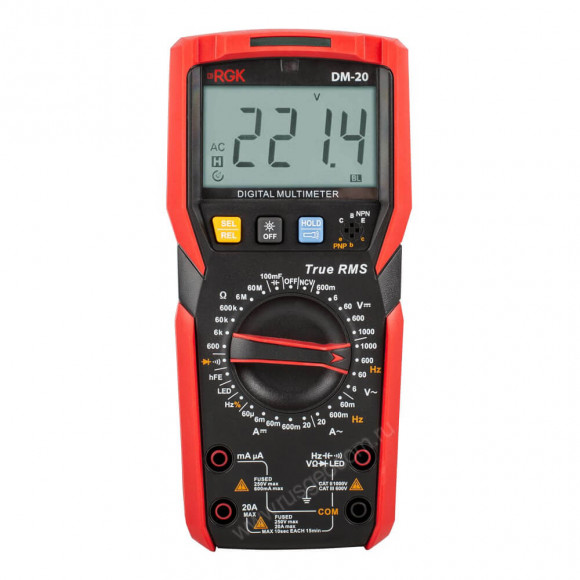 Цифровой мультиметр RGK DM-20 с поверкой Цифровой мультиметр RGK DM-20 с поверкой