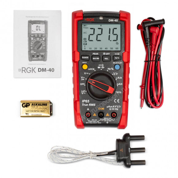 Цифровой мультиметр RGK DM-40 с поверкой Цифровой мультиметр RGK DM-40 с поверкой