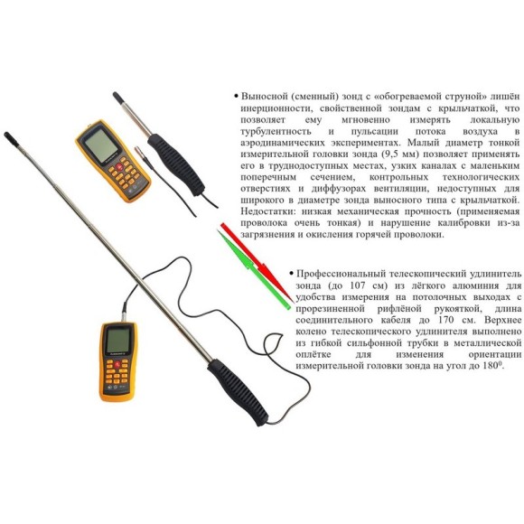 Анемометр с зондом "обогреваемая струна" В7-А3 Анемометр с зондом "обогреваемая струна" В7-А3