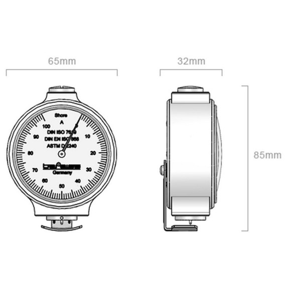 Bareiss HP-AS твердомер (дюрометр) Шора тип А с аналоговым индикатором Bareiss HP-AS твердомер (дюрометр) Шора тип А с аналоговым индикатором