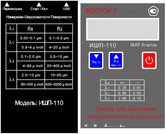 ИШП-110 прибор для измерений шероховатости поверхности (профилометр) ИШП-110 прибор для измерений шероховатости поверхности (профилометр)